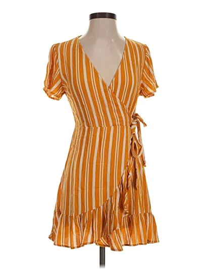 Pre-owned Xhilaration Casual Dress In Orange