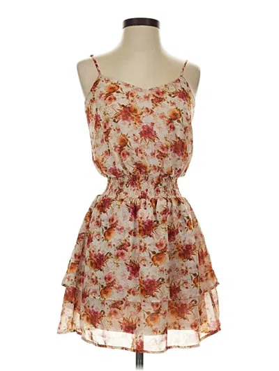 Pre-owned Xhilaration Casual Dress In Orange