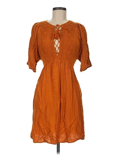 Pre-owned Xhilaration Casual Dress In Orange