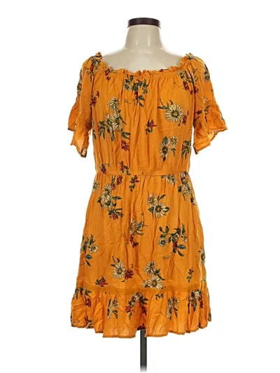 Pre-owned Xhilaration Casual Dress In Orange