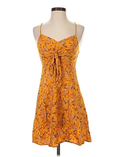 Pre-owned Xhilaration Casual Dress In Orange