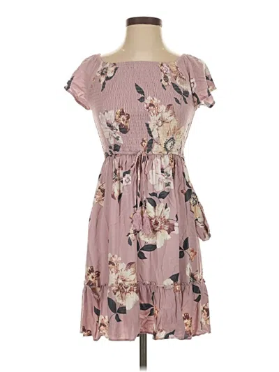 Pre-owned Xhilaration Casual Dress In Pink