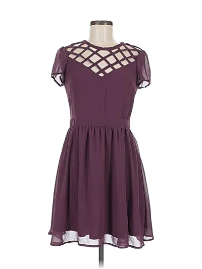Pre-owned Xhilaration Casual Dress In Purple