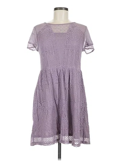 Pre-owned Xhilaration Casual Dress In Purple