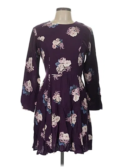 Pre-owned Xhilaration Casual Dress In Purple