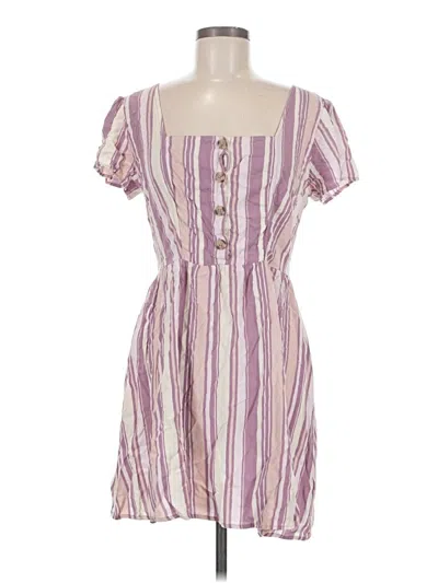 Pre-owned Xhilaration Casual Dress In Purple
