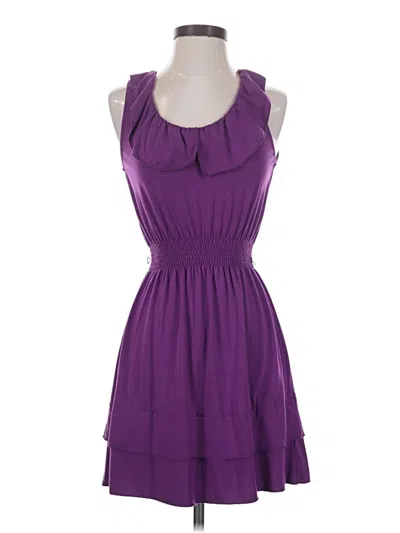 Pre-owned Xhilaration Casual Dress In Purple