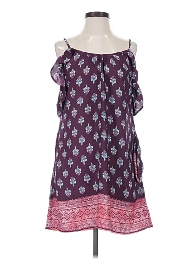 Pre-owned Xhilaration Casual Dress In Purple