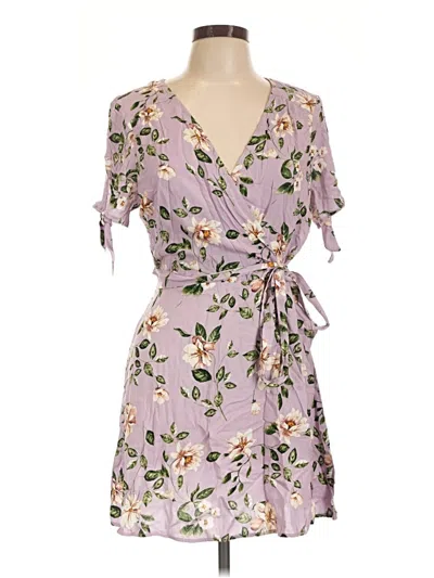Pre-owned Xhilaration Casual Dress In Purple