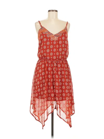 Pre-owned Xhilaration Casual Dress In Red
