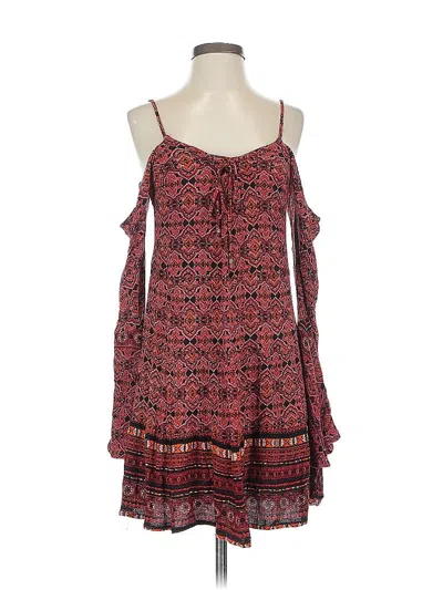 Pre-owned Xhilaration Casual Dress In Red