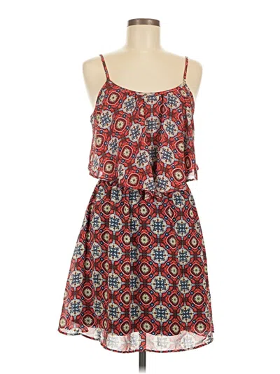 Pre-owned Xhilaration Casual Dress In Red