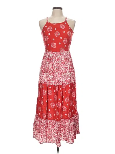 Pre-owned Xhilaration Casual Dress In Red