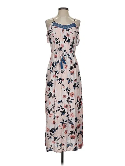 Pre-owned Xhilaration Casual Dress In Tan