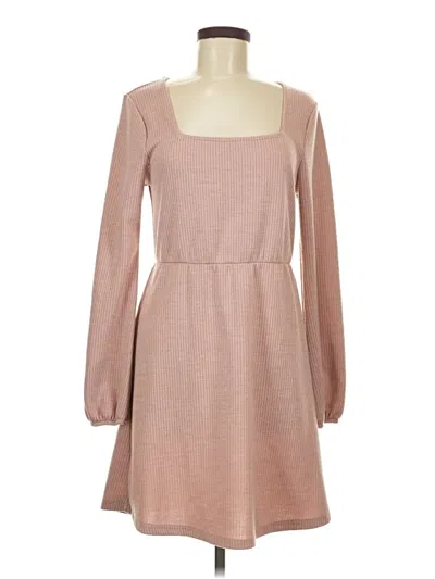 Pre-owned Xhilaration Casual Dress In Tan