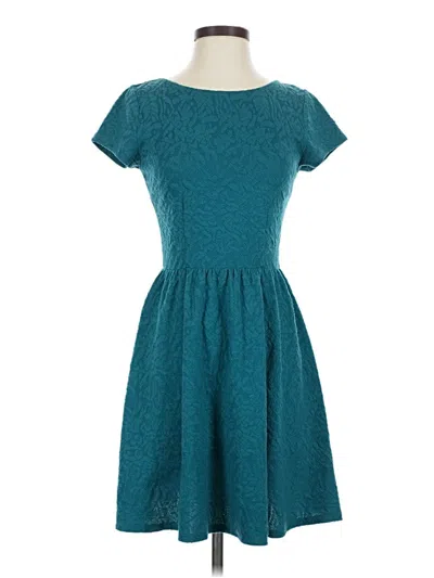 Pre-owned Xhilaration Casual Dress In Teal