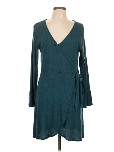 Pre-owned Xhilaration Casual Dress In Teal