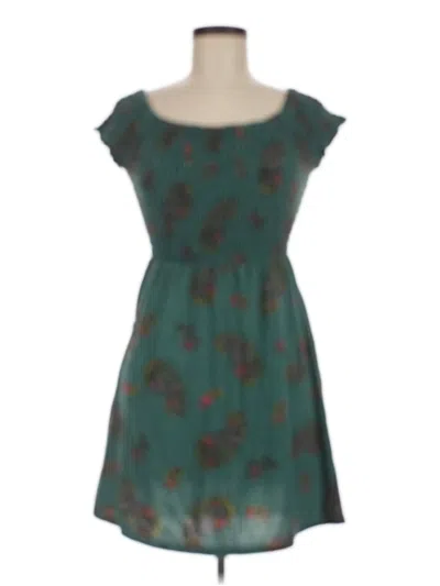 Pre-owned Xhilaration Casual Dress In Teal