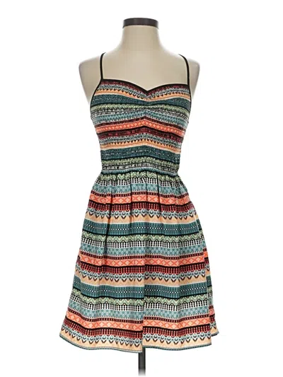 Pre-owned Xhilaration Casual Dress In Teal