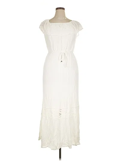 Pre-owned Xhilaration Casual Dress In White
