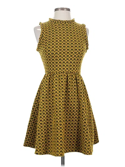 Pre-owned Xhilaration Casual Dress In Yellow