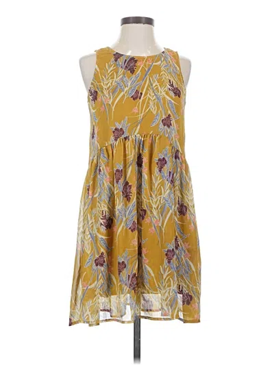 Pre-owned Xhilaration Casual Dress In Yellow