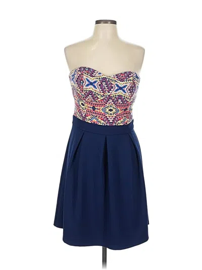 Pre-owned Xhilaration Cocktail Dress In Blue