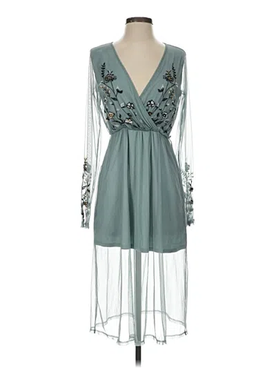 Pre-owned Xhilaration Cocktail Dress In Blue