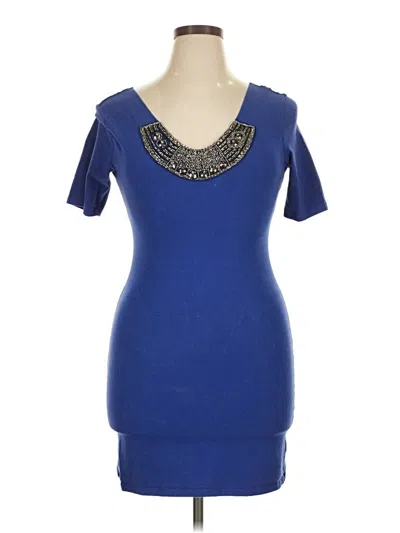 Pre-owned Xhilaration Cocktail Dress In Blue