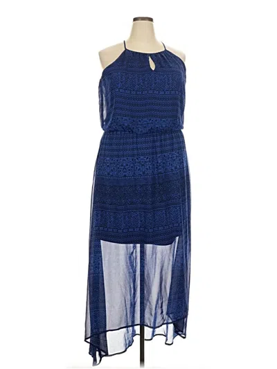 Pre-owned Xhilaration Cocktail Dress In Blue