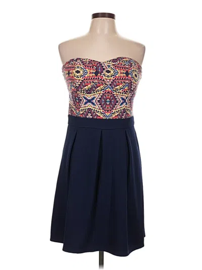 Pre-owned Xhilaration Cocktail Dress In Blue