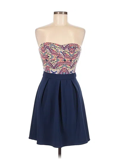 Pre-owned Xhilaration Cocktail Dress In Blue