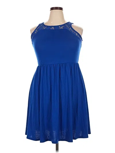 Pre-owned Xhilaration Cocktail Dress In Blue