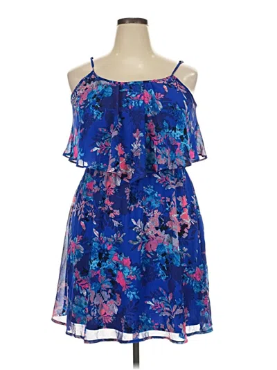 Pre-owned Xhilaration Cocktail Dress In Blue