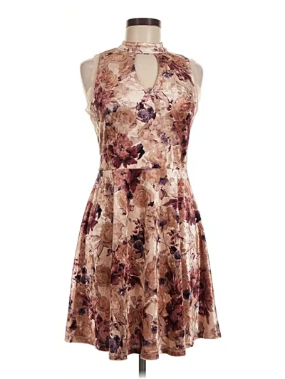 Pre-owned Xhilaration Cocktail Dress In Brown