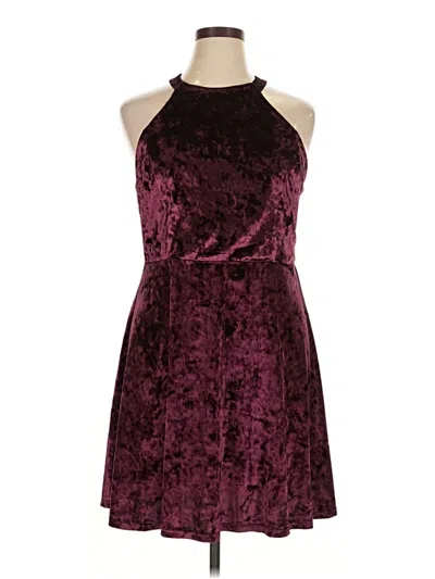Pre-owned Xhilaration Cocktail Dress In Burgundy