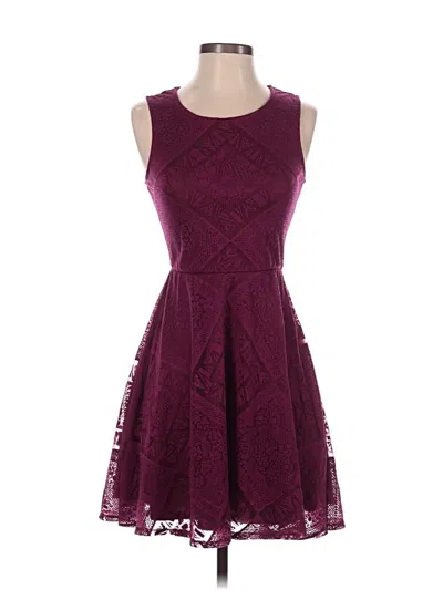 Pre-owned Xhilaration Cocktail Dress In Burgundy