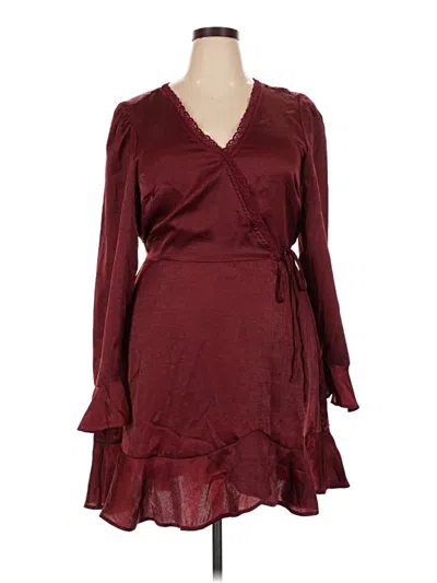 Pre-owned Xhilaration Cocktail Dress In Burgundy
