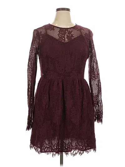 Pre-owned Xhilaration Cocktail Dress In Burgundy