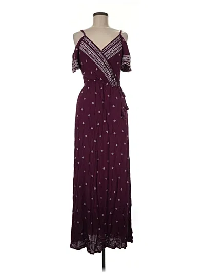 Pre-owned Xhilaration Cocktail Dress In Burgundy