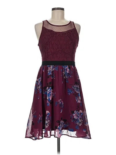 Pre-owned Xhilaration Cocktail Dress In Burgundy