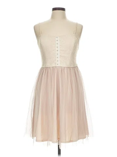 Pre-owned Xhilaration Cocktail Dress In Tan
