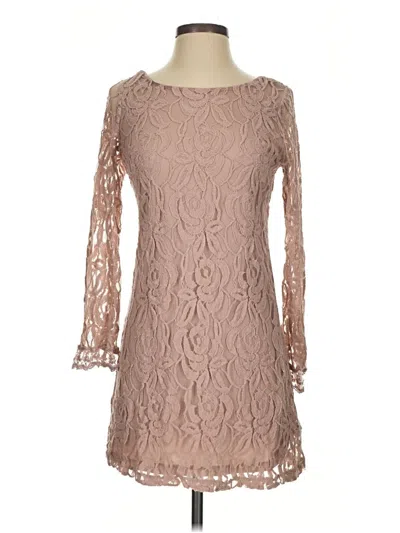 Pre-owned Xhilaration Cocktail Dress In Tan