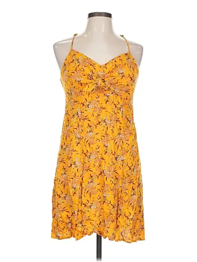 Pre-owned Xhilaration Cocktail Dress In Yellow
