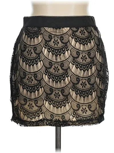 Pre-owned Xhilaration Formal Skirt In Black