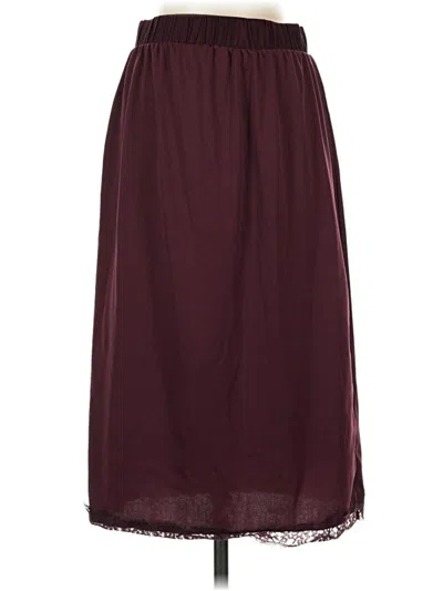 Pre-owned Xhilaration Formal Skirt In Burgundy