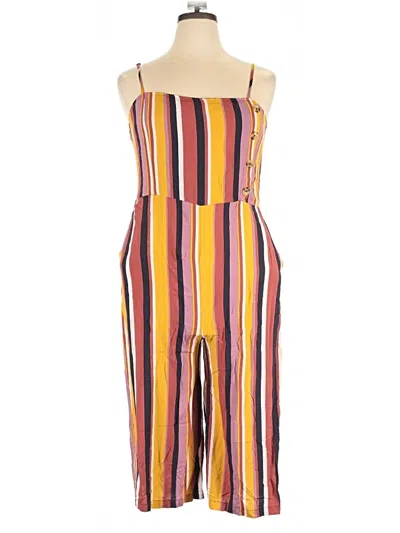 Pre-owned Xhilaration Jumpsuit In Yellow