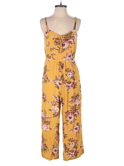 Pre-owned Xhilaration Jumpsuit In Yellow