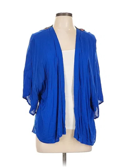 Pre-owned Xhilaration Kimono In Blue