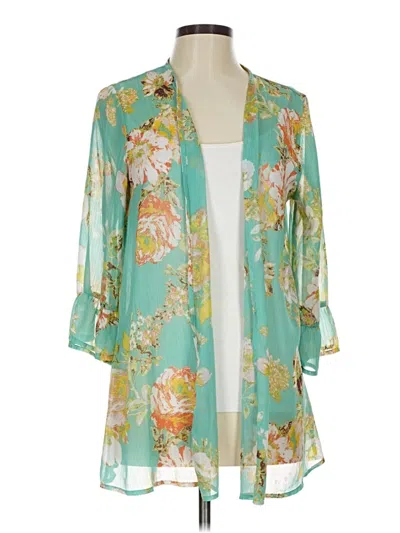 Pre-owned Xhilaration Kimono In Blue